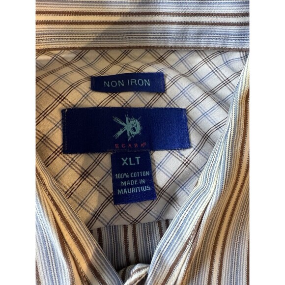 3 EGARA Men's Checked XLT Button Down Shirts Non Iron - Picture 8 of 14